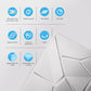 Art3d PVC 3D Wall Panels, Plastic Decorative Wall Tile in White 12-Pack MEGA