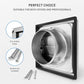 calimaero VKE 4" Inch Dryer Vent Cover Outdoor Stainless Steel Grille Dryer Vent Exterior Wall Vent Moving Flaps Ebuystt