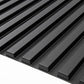 Art3d Slat Wall Panel, 3D Fluted Textured Panel 12-Tile 19.7 x 19.7in. - Black MEGA