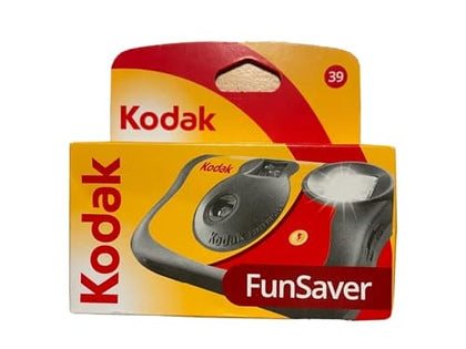 kodak 3920949 Fun Saver Single Use Camera with Flash (Yellow/Red)