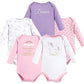 Hudson Baby Unisex Cotton Bodysuits, Girl Baby Bear Long-Sleeve 5-Pack, 0-3 Months (3M): Clothing ebuystt