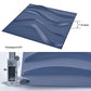 Art3d 32 Sq.Ft 3D Wall Panels, 15+ Patterns Decorative 3D Panels, Blue Wave MEGA