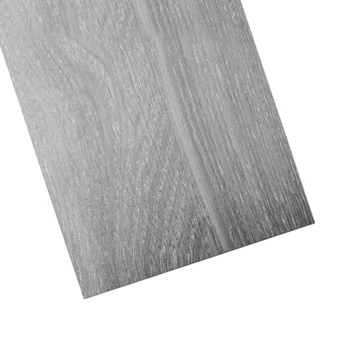 Art3d Peel and Stick Floor Tile Vinyl Wood Plank 36-Pack 54 Sq.Ft, Light Grey, Rigid Surface Hard Core Easy DIY Self-Adhesive Flooring Art3d