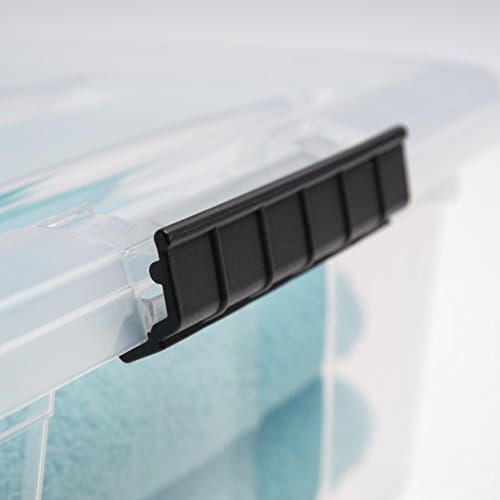 IRIS USA TB Clear Stack & Pull Storage Box, 5 Qt, 10 Count ebuystt