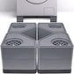 Anti Vibration Pads for Washing Machine - Double Heighten Washer and Dryer Pedestals High Hard Wearing Square Rubber Foot Pads, Noise Cancelling and Shock Support Protects Pedestals ebuys