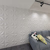 Art3d Decorative 3D Panels Textured Wall Design Board, White, 12 Tiles 32 Sq Ft