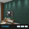 Art3d Textures 3D Wall Panels Army Green Diamond Design for Interior Wall Decor Pack of 12 Tiles 32 Sq Ft (PVC)