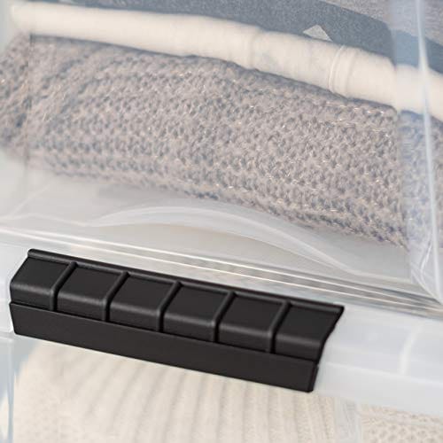 IRIS USA TB Clear Stack & Pull Storage Box, 5 Qt, 10 Count ebuystt