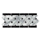 Art3d 10-Sheet Peel and Stick Tile Backsplash - 12.4"x5" Self-Adhesive Decorative Waist Line Mosaic Tiles for Kitchen and Bathroom MEGA