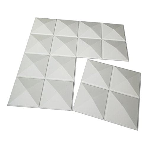 Art3d Decorative 3D Panels in Modern Wall Design, Square, 32 Feet MEGA