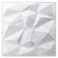 Art3d Textures 3D Wall Panels Glossy White Marble Diamond Design for Interior Wall Decor Pack of 12 Tiles 32 Sq Ft (PVC) MEGA