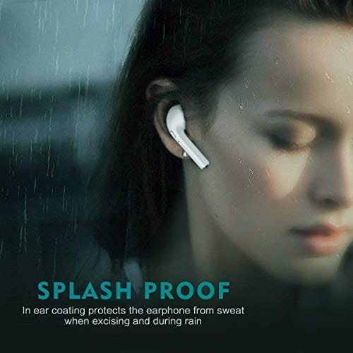 I7s TWS Bluetooth 5.0 Earbuds Earphones Stereo Sports Headphones Noise Cancelling and Waterproof Headsets with Built-in Mic Portable Charging Case-White ebuystt