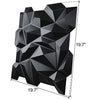 Art3d PVC 3D Diamond Wall Panel Jagged Matching-Matt Black, for Residential and Commercial Interior Decor