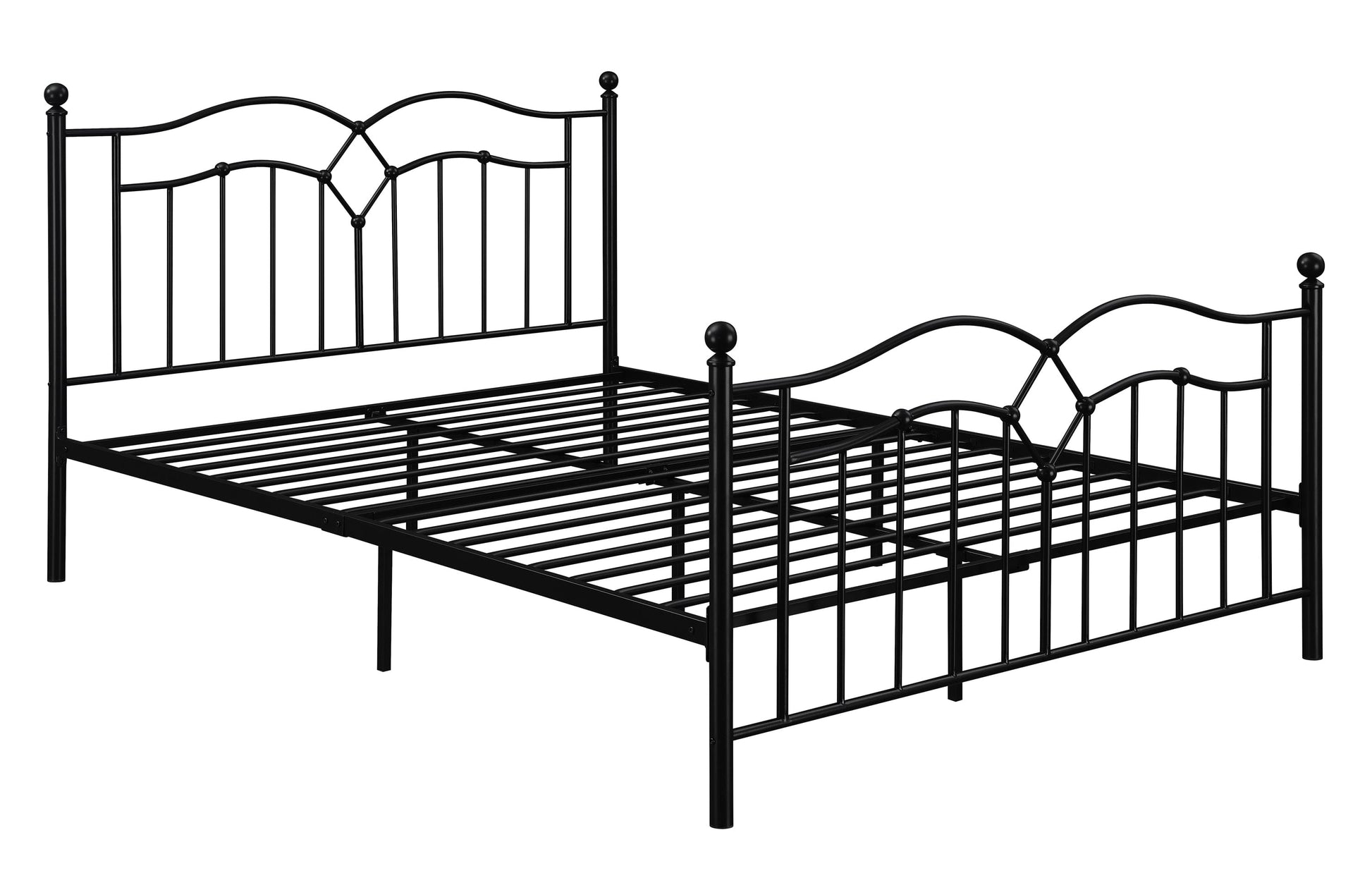 Klossen Metal Queen Bed Black - 422763Q A-Z Store Nadia