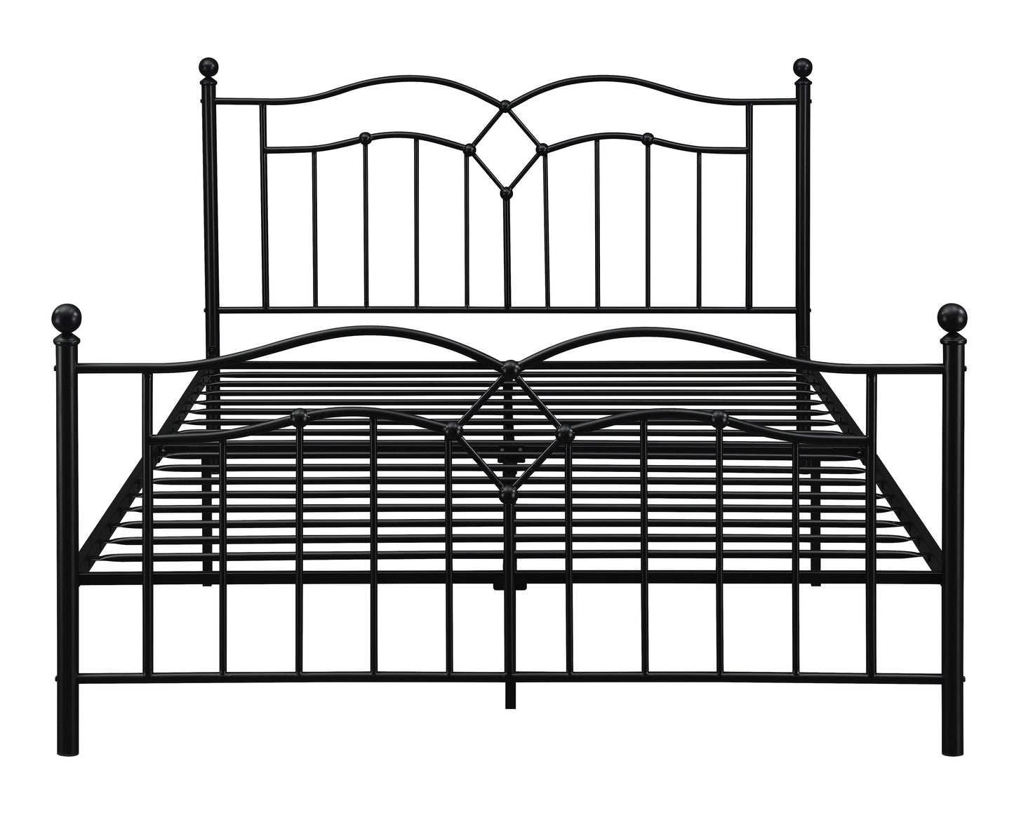 Klossen Metal Queen Bed Black - 422763Q A-Z Store Nadia