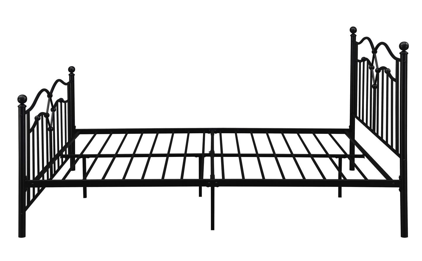 Klossen Metal Queen Bed Black - 422763Q A-Z Store Nadia