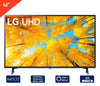 LG 43 inch Smart WebOS 4K LED UHD 43UQ7590PUB  Entertainment has no limits with the Smart TV with greater color enhancement, darker blacks and an impressive 4K contrast-444384