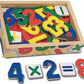 MELISSA & DOUG Magnetic Wooden Numbers: Enough numerals to count from zero through twenty AND five math signs in a convenient wooden case - M&D-16 ebuystt