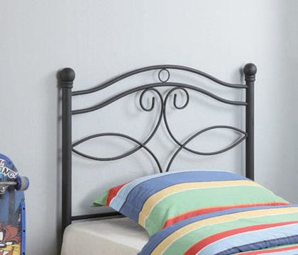 Twin Metal Headboard Matte Black - 450102T