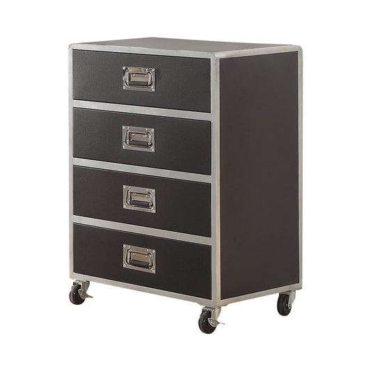 LeClair 4-Drawer Chest Black - 460285 A-Z Store Nadia
