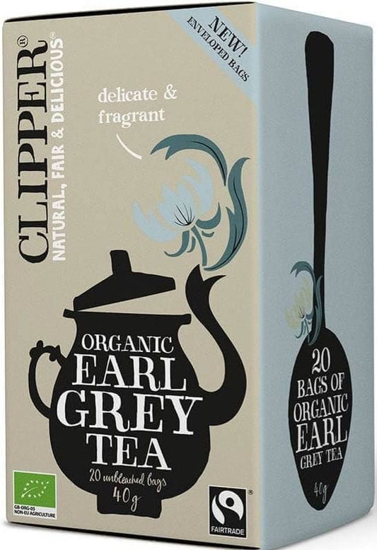 Clipper Organic Earl Grey and English Breakfast Tea (20 Tea Bags) infused with citrusy Bergamot, to make an especially delicate and refreshing blend-5021991941580 Hannah's Variety Store