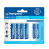 WESTINGHOUSE ALKALINE AAA BATTERY 4PK+2 BONUS, long lasting power, Battery delivers a stable current ideal for high drain devices with dynamic instantaneous power. Ideally for Cameras, Wireless Mouse & Keyboard, Game Controller, Shavers, Toys - R03BP