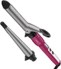 InfinitiPRO by Conair Tourmaline Ceramic Combo Styler; 1-Inch Curling Iron Plus Curling Wand - C-CB1275