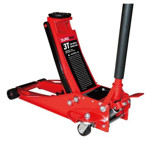 DuroPro 3 Ton Low Profile Jack Hydraulic trolley jack is designed to lift, but not support, one end of a vehicle-437376 Hannah's Variety Store