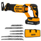 Worksite Cordless Reciprocating  Saw Comes with two types of  Blades Ideal for Metal & Wood cutting.  20V Battery brushless motor helps to provide 2.5X more runtime to get the job done - CRS334 Worksite Power Tools