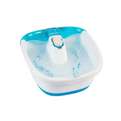 HoMedics Bubble Mate Foot Spa with Pedicure Kit, Designed for overworked feet, The foot SPA was designed with an integrated splash guard that helps prevent splashing and spills. - 432422