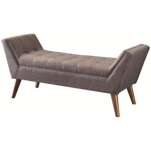 Flared Arm Bench Grey And Brown - 500008 COSMEGA
