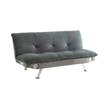 Odel Upholstered Sofa Bed With Bluetooth Speakers Grey Collection: Odel SKU: 500046 coastmega