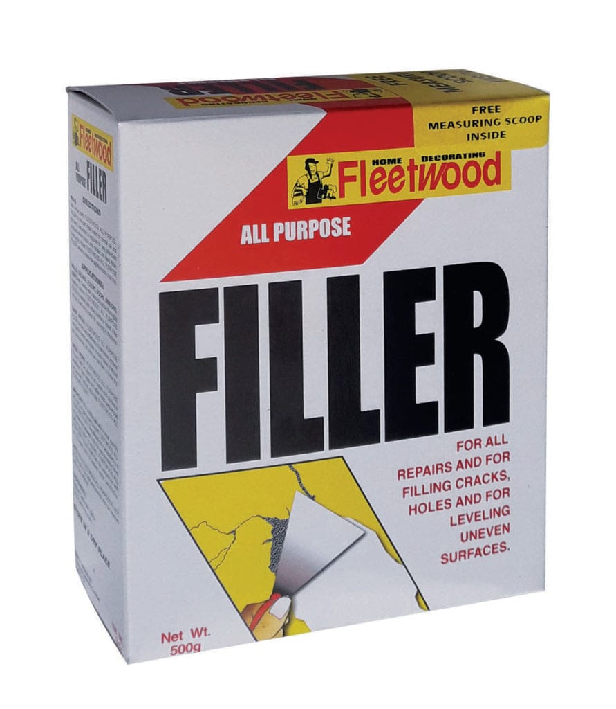FLEETWOOD ALL PURPOSE FILLER FOR ALL REPAIRS AND FOR FILLING CRACKS,HOLES AND FOR LEVELING UNEVEN SURFACES - 1.5KG MEGA