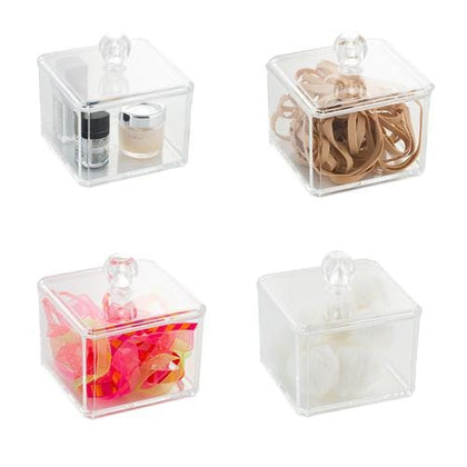 Simplify 6 Pieces Accessory Organizer  The clear containers are perfect for accessories, makeup, toiletries, craft or desk items-425325