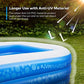 Inflatable Swimming Pool, Hesung 118" X 69" X 21" Full-Sized Family Kiddie Blow up Pool for Kids, Adults, Baby, Children, Thick Wear-Resistant Big Above Ground, Garden, Backyard Water Party for Age 3+ ebuystt
