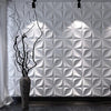 Art3d Decorative 3D Wall Panels Textured 3D Wall Covering, White, 12 Tiles 32 Sq Ft