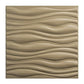 Art3d PVC Wave Board Textured 3D Wall Panels for Interior Wall Decor, Living Room, Bedroom, Office, Walnut, 19.7" x 19.7" (12 Pack) MEGA
