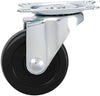 Toolcraft Mobile Plate Rubber Swivel Caster Ideally for for mechanic's creeper, service carts, cabinets, stools & chairs-TC5039  - TC5039