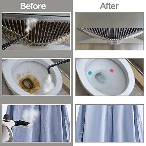 Spurgehom Handheld Steam Cleaner, Portable Pressurized Steamer with 350ml Large Capacity 11-Piece Accessory Set, Perfect for Stain Removal, Curtains, Car Seats, Floor, Window Cleaning - B09XHDQWF6 Spurgehom