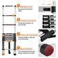 ALPURLAD Telescoping Ladder 10.5FT Aluminum Extension Ladders Lightweight Collapsible Ladder Telescopic Ladders for RV, Loft, Attic, Home, 330lbs Capacity ebuystt