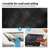 Art3d Decorative Drop Ceiling Tile 2x2 Pack of 12pcs, Glue up Ceiling Panel Square Relief in Black