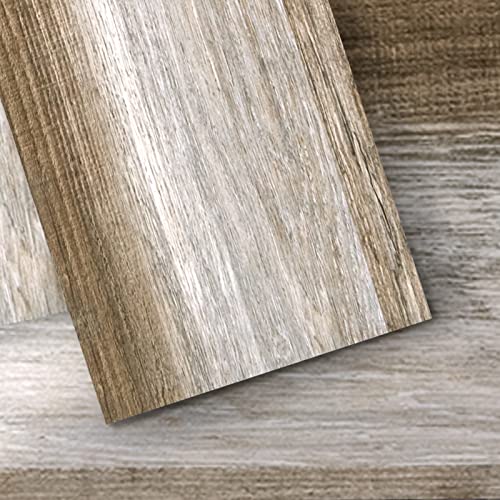 Art3d Peel and Stick Floor Tile Vinyl Wood Plank 36-Pack 54 Sq.Ft, Old Wood, Rigid Surface Hard Core Easy DIY Self-Adhesive Flooring Mega