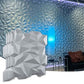 Art3d PVC 3D Diamond Wall Panel Jagged Matching-Matt Silver, for Residential and Commercial Interior Decor MEGA