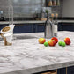 LaCheery Large Size 160 x 36 Inch Grey White Marble Contact Paper for Countertops Waterproof Wallpaper Stick and Peel Marble Countertop Contact Paper for Kitchen Island Worktop Table Desk Decorative Mega