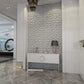 Art3d PVC 3D Diamond Wall Panel Jagged Matching-Matt White, for Residential and Commercial Interior Decor MEGA