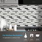 Art3d 11.8"x 11.8" Peel and Stick Vinyl Tiles, Self Adhesive Removable Stick On Kitchen Backsplash, Marble White (10-Sheet) MEGA