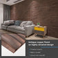 Art3d PVC Wave Panels for Interior Wall Decor, Antique Copper Textured 3D Wall Tiles, 19.7" x 19.7" (12-Pack) MEGA