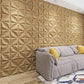 Art3d Wood Brown 3D Wall Panel PVC Flower Design Cover 32 Sqft, for Interior Wall Decor in Living Room,Bedroom,Lobby,Office,Shopping Mall MEGA