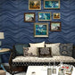 Art3d 32 Sq.Ft 3D Wall Panels, 15+ Patterns Decorative 3D Panels, Blue Wave MEGA
