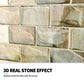 Art3d 10-Sheet Peel and Stick Subway Backsplash, 12 in. x 12in. Stone Design MEGA
